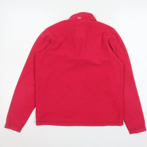 Regatta Great Outdoors Kids Red 1/4 Zip Fleece Sweatshirt 13-14 Years