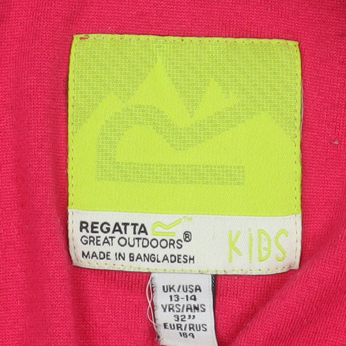 Regatta Great Outdoors Kids Red 1/4 Zip Fleece Sweatshirt 13-14 Years