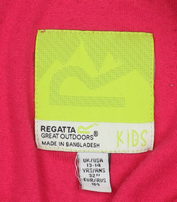Regatta Great Outdoors Kids Red 1/4 Zip Fleece Sweatshirt 13-14 Years