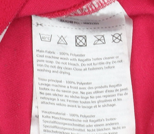 Regatta Great Outdoors Kids Red 1/4 Zip Fleece Sweatshirt 13-14 Years