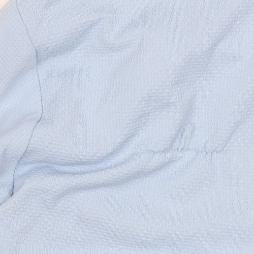 adidas Men Blue M Lightweight 1/2 Zip Athletic Sweatshirt