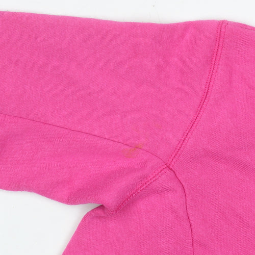 Converse Girls Pink Pullover Hoodie 10-12 Years Cotton Blend Logo Jumper