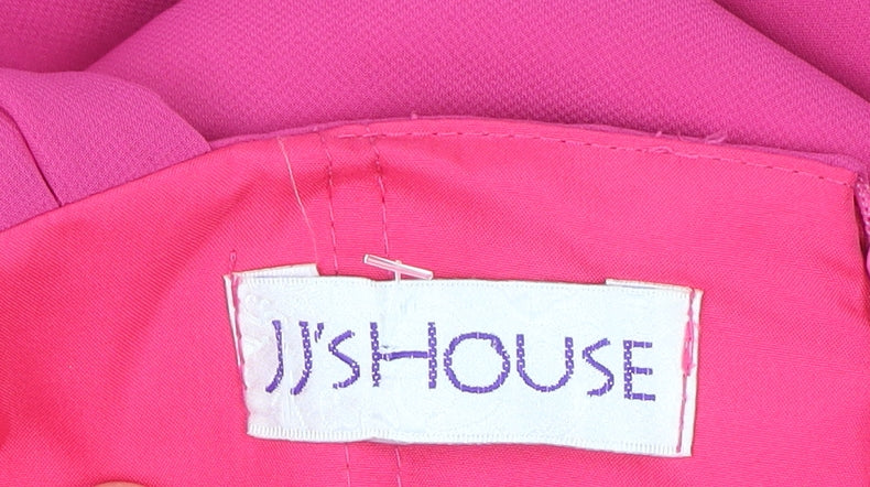 JJ's House Women Pink Chiffon Empire Waist Long Formal Dress