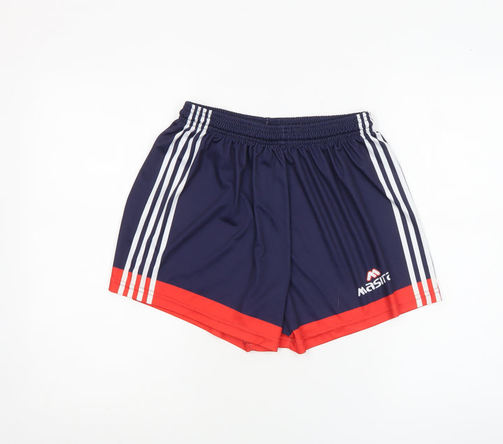 Masita Boys Navy Blue Athletic Shorts Size 32 Elastic Waist Polyester