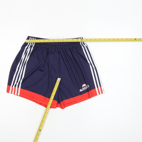Masita Boys Navy Blue Athletic Shorts Size 32 Elastic Waist Polyester