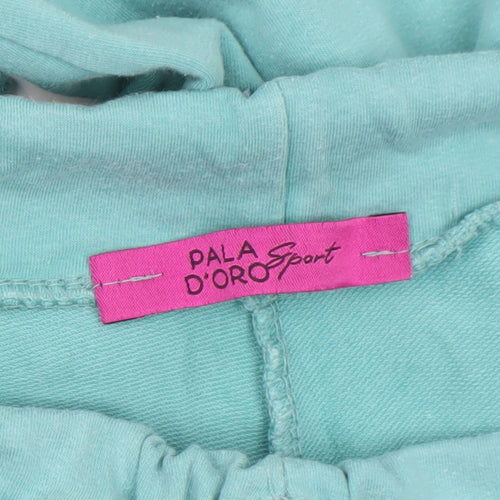 Pala D’oro Sport Women’s Green Cotton Stretch Jogger Trousers Size L