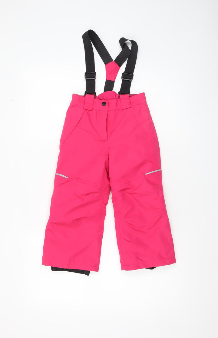 Lupilu Girls Pink Snow Pants 2-4 Years Waterproof Insulated Winter Trousers