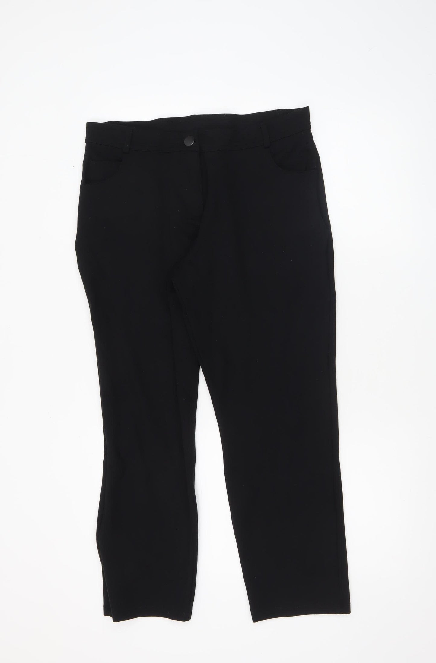 Dunnes Women Black Size 12 Skinny Stretch Trousers
