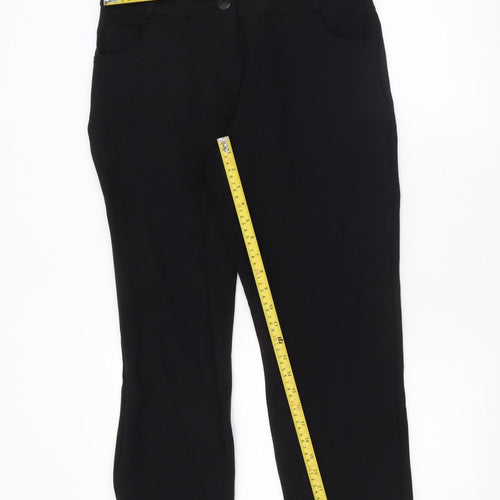 Dunnes Women Black Size 12 Skinny Stretch Trousers