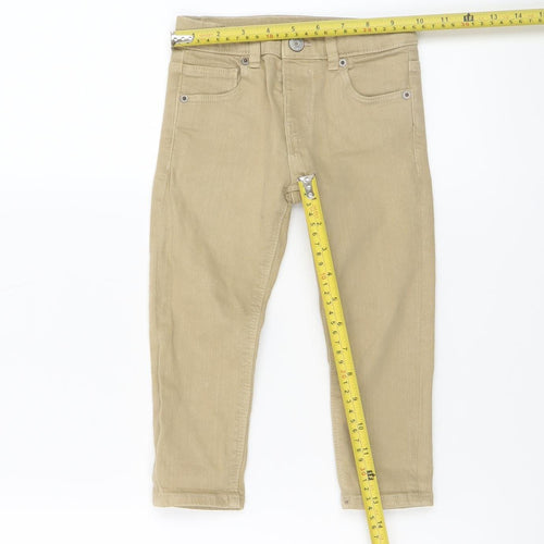 Zara Boys Beige Slim Denim Jeans 2-3 Years Stretch Cotton