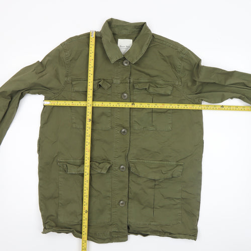 Part Two Women’s Green Cotton Military Jacket Size 12
