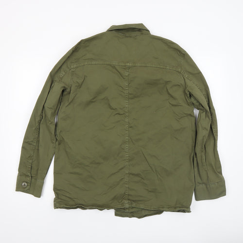 Part Two Women’s Green Cotton Military Jacket Size 12