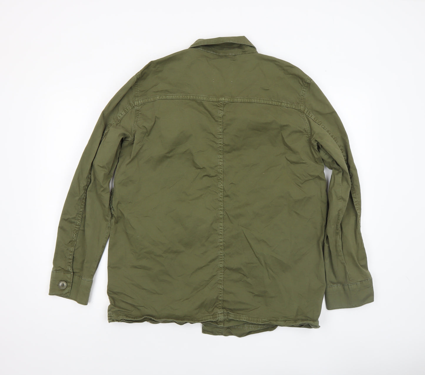 Part Two Women’s Green Cotton Military Jacket Size 12