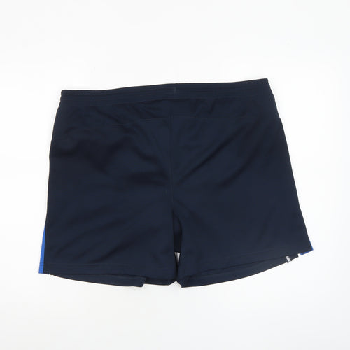 Hi-Tec Men’s Black and Blue Large Athletic Quick Dry Shorts
