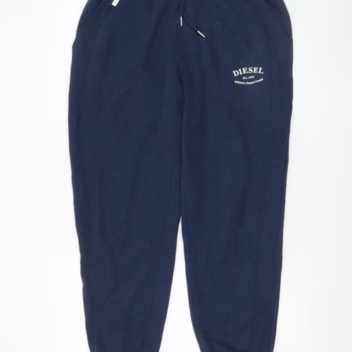 Diesel Men's Blue Jogger Sweatpants Size M Tapered Fit