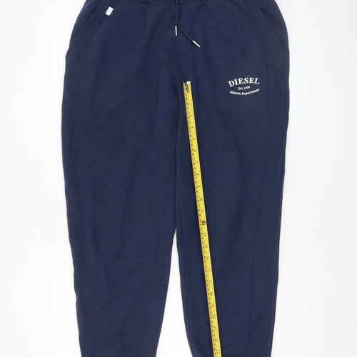 Diesel Men's Blue Jogger Sweatpants Size M Tapered Fit