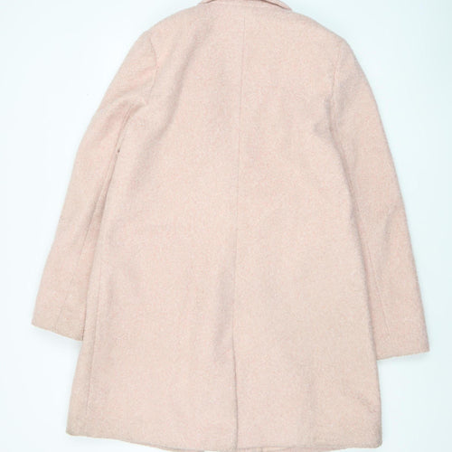 Friends Like These Women Pink Mid-Length Overcoat UK 12 Polyester