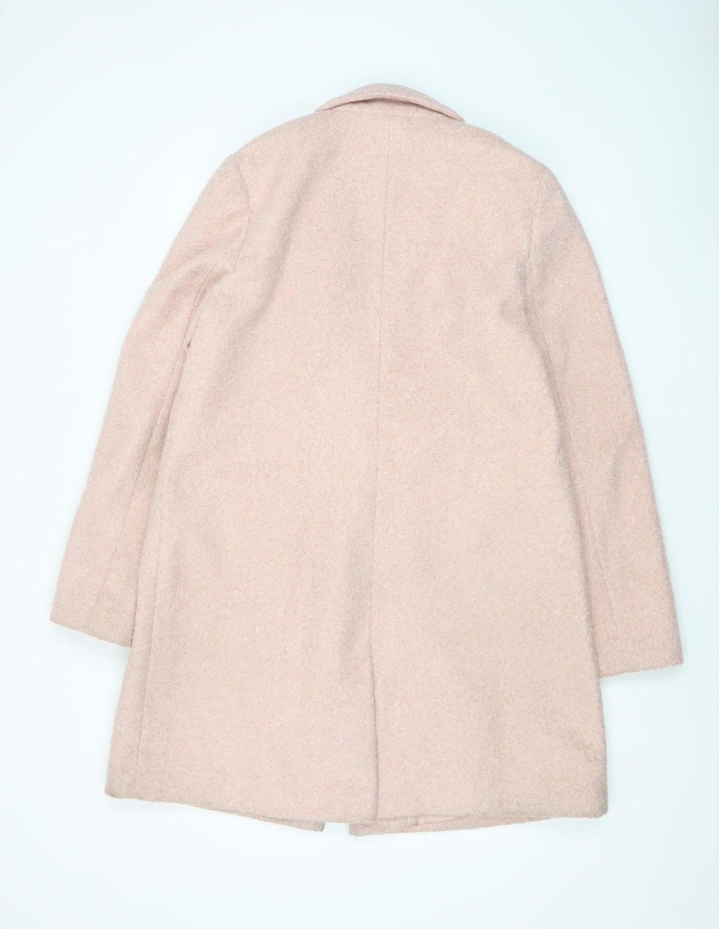 Friends Like These Women Pink Mid-Length Overcoat UK 12 Polyester