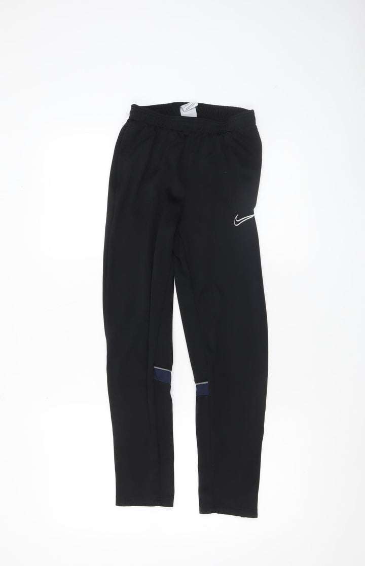 Nike Boys Black Dri-FIT Jogger Trousers Breathable 147-158cm L