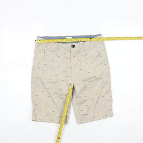 American Eagle Boys Beige Chino Shorts 14 Years Cotton Twill Casual
