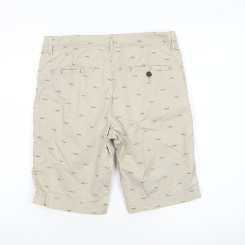 American Eagle Boys Beige Chino Shorts 14 Years Cotton Twill Casual