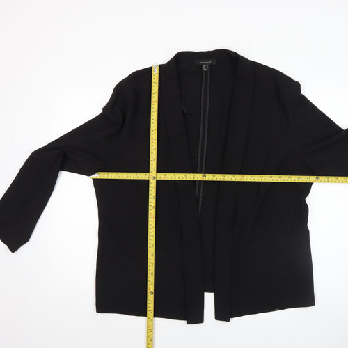 Atmosphere Women Black Size 20 Shawl Collar Open Front Blazer Jacket
