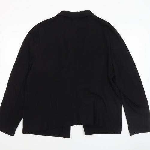 Atmosphere Women Black Size 20 Shawl Collar Open Front Blazer Jacket