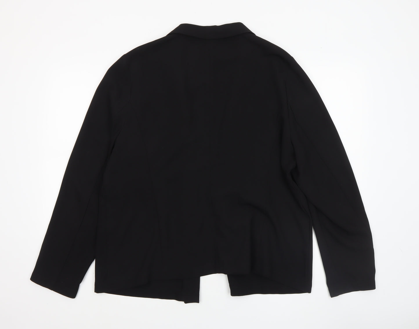 Atmosphere Women Black Size 20 Shawl Collar Open Front Blazer Jacket