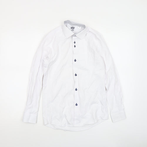 1880 Club Boys White Long Sleeve Button-Up Dress Shirt Size 158