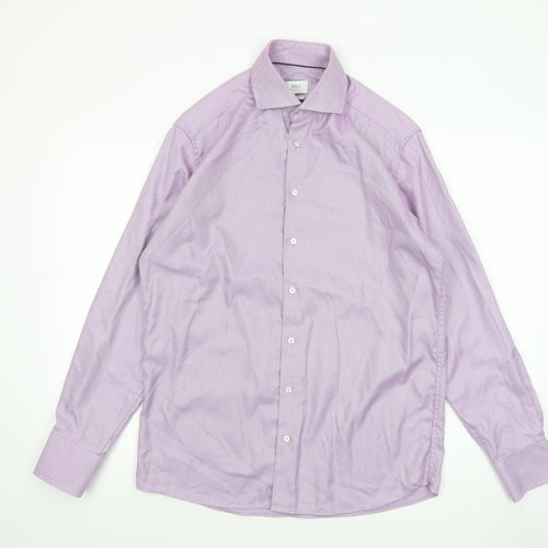 Eterna 1863 Men’s Purple Geometric Dress Shirt 40cm Modern Fit