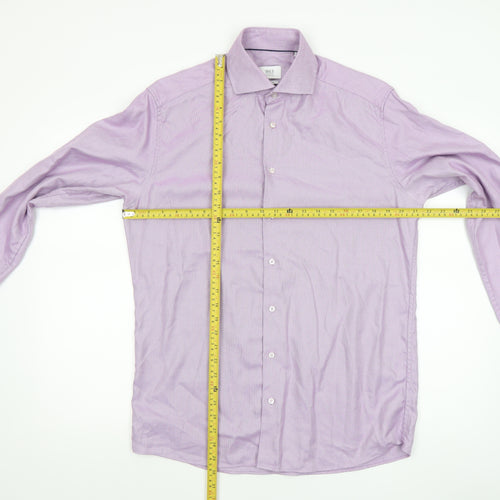 Eterna 1863 Men’s Purple Geometric Dress Shirt 40cm Modern Fit