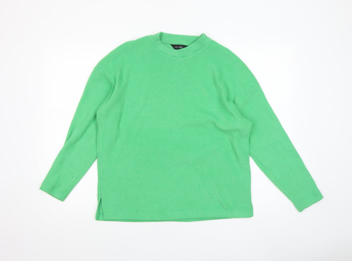 F&F Women’s Green Crew Neck Cotton Knit Jumper Size M
