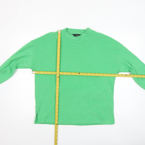 F&F Women’s Green Crew Neck Cotton Knit Jumper Size M