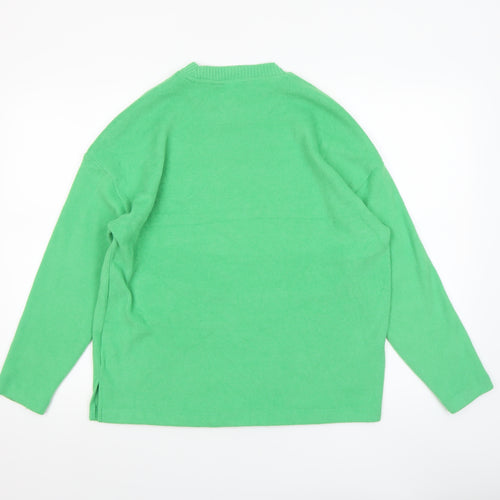 F&F Women’s Green Crew Neck Cotton Knit Jumper Size M