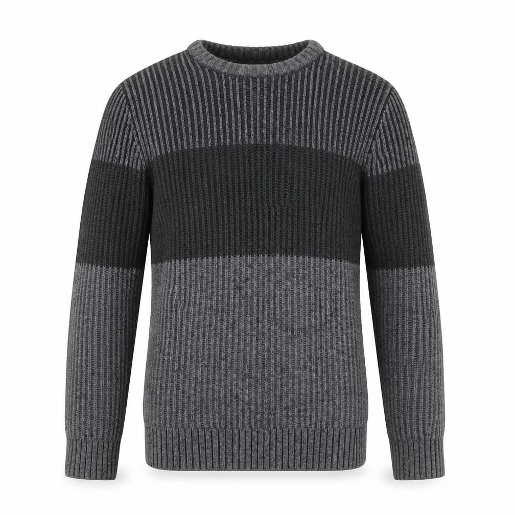 H&M Men’s Grey Chunky-Knit Acrylic Jumper Size S Crew Neck Casual