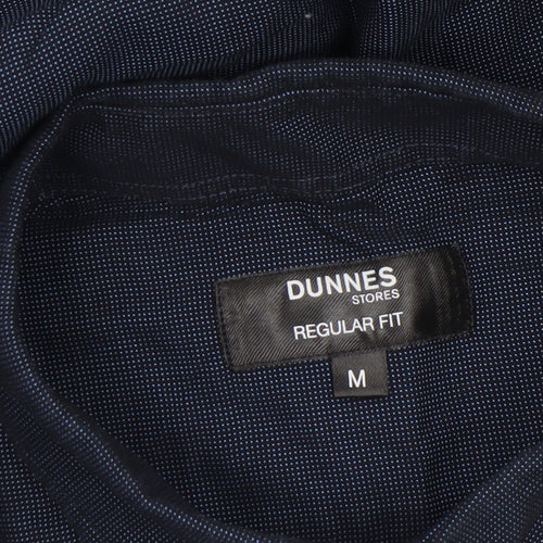 Dunnes Stores Men’s Blue Regular Fit Long Sleeve Button-Up Shirt M