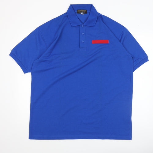 ARCO Workwear Blue Men's L Polo Shirt Polyester Cotton