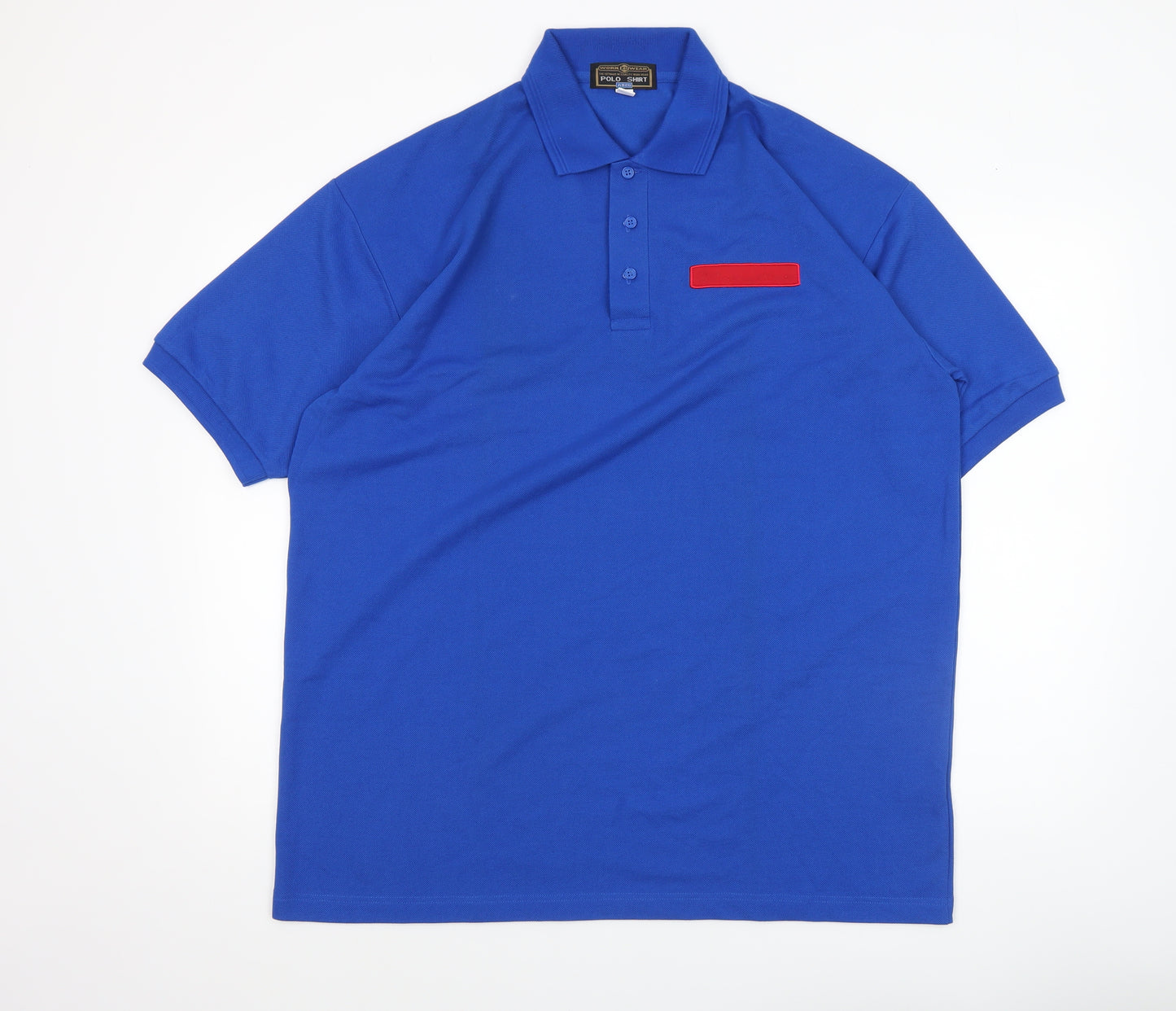 ARCO Workwear Blue Men's L Polo Shirt Polyester Cotton