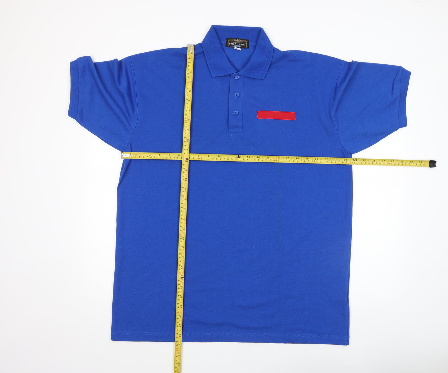 ARCO Workwear Blue Men's L Polo Shirt Polyester Cotton