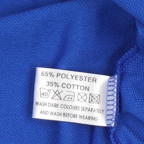 ARCO Workwear Blue Men's L Polo Shirt Polyester Cotton