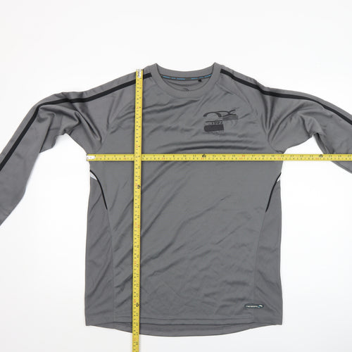 Next Boys Grey Long Sleeve Sports Top 15 Years Polyester Activewear