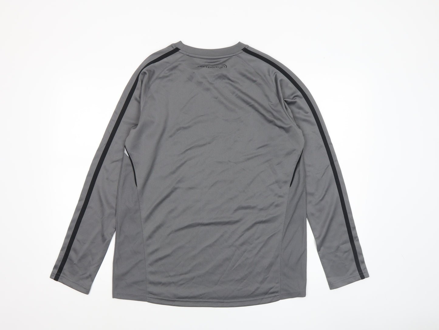 Next Boys Grey Long Sleeve Sports Top 15 Years Polyester Activewear