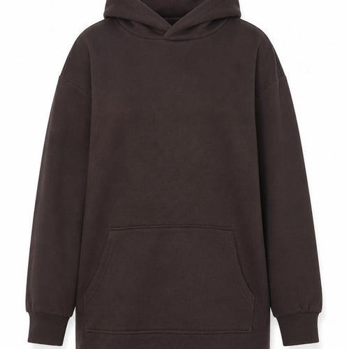 H&M Divided Women Brown Pullover Hoodie XXS Cotton Blend Casual
