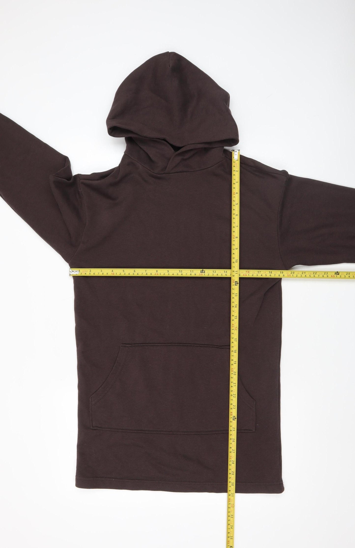 H&M Divided Women Brown Pullover Hoodie XXS Cotton Blend Casual