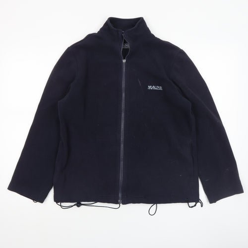 Maine New England Women's Blue Fleece Full Zip Jacket Size 12