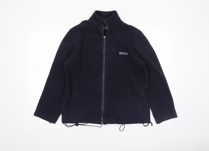 Maine New England Women's Blue Fleece Full Zip Jacket Size 12