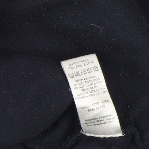 Maine New England Women's Blue Fleece Full Zip Jacket Size 12