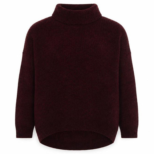 Primark Women’s Brown Roll Neck Chunky Knit Jumper Size 2XS