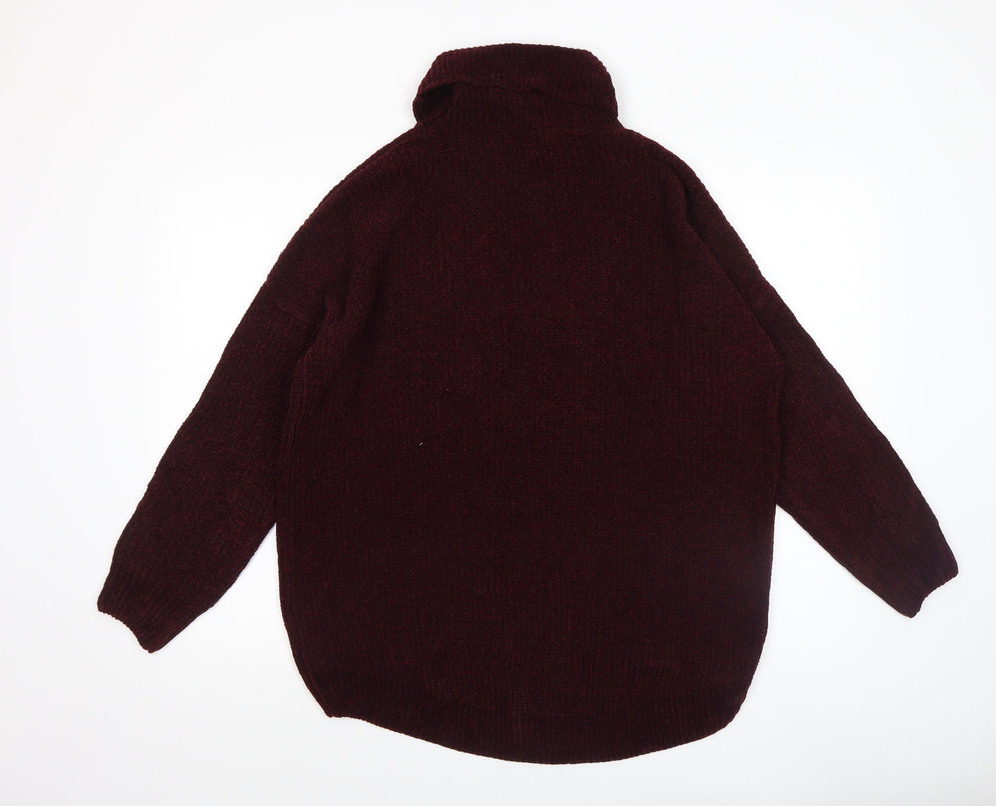 Primark Women’s Brown Roll Neck Chunky Knit Jumper Size 2XS