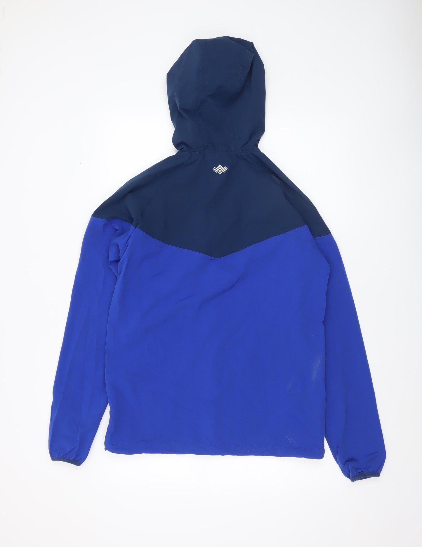 Avventura Men's Blue Hooded Windbreaker Jacket Size M Lightweight Outdoor